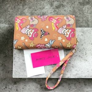 Betsey Johnson Tan Western Lover's Wallet - Wristlet